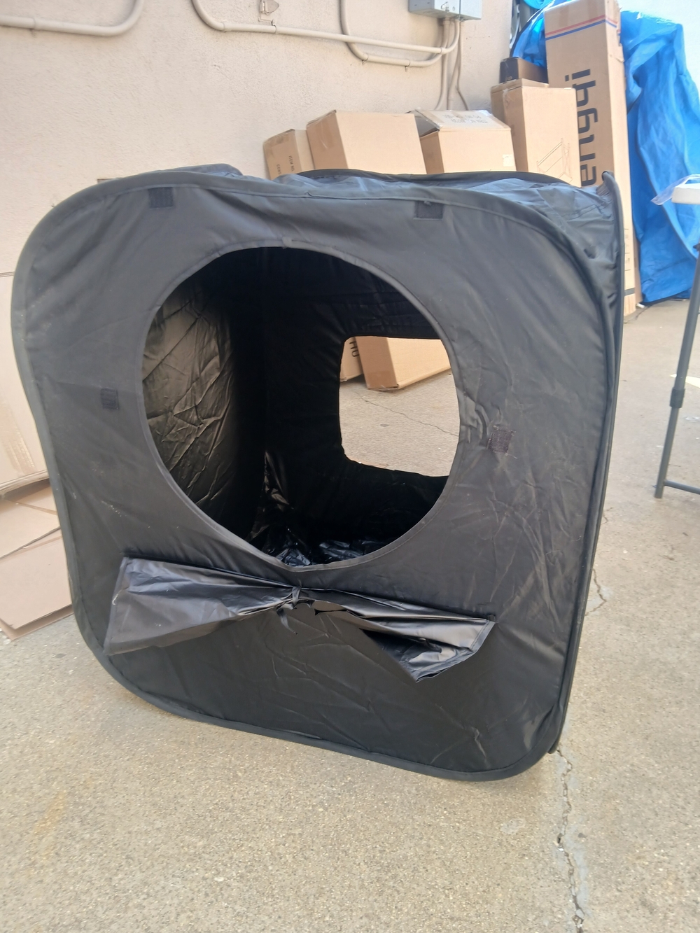 Kids Play Tent Cube — Dark Gray Sensory Hideaway - Picture 8 of 8